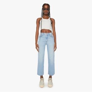 Mother jeans The Kick It Ankle Fray Norway Dude 29 wide leg high rise casual